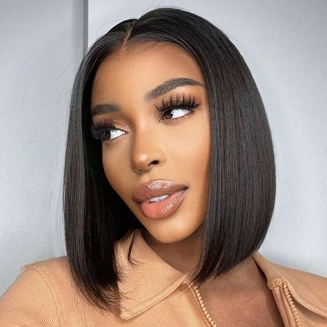 Elegant Short Bob Wig Naturally Hairline 4x4 HD Lace Closure