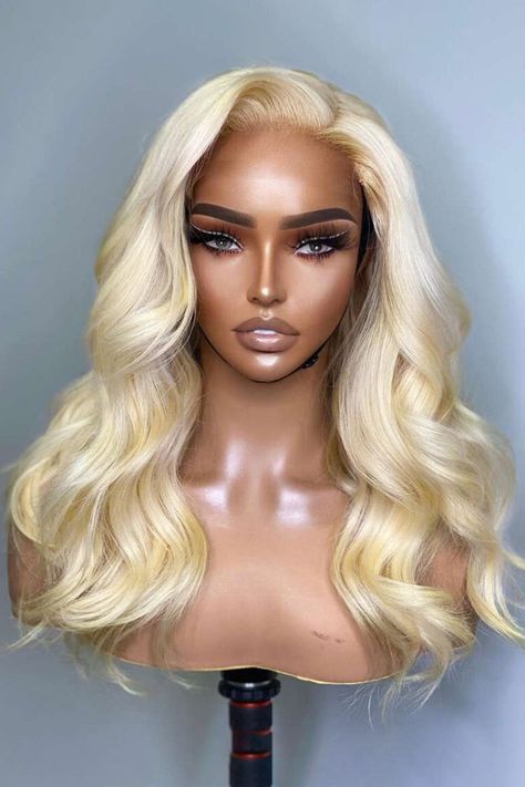 Classic Bob Wig Invisible HD Lace 13x4 613 Blonde color