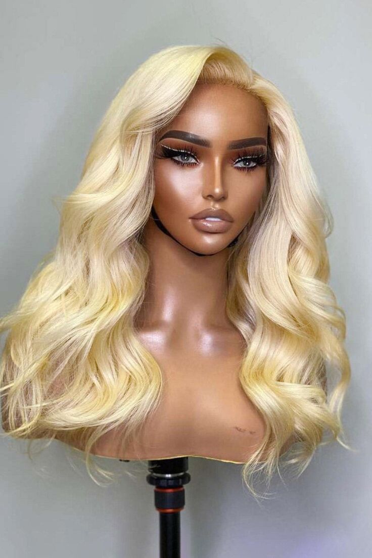 Classic Bob Wig Invisible HD Lace 13x4 613 Blonde color