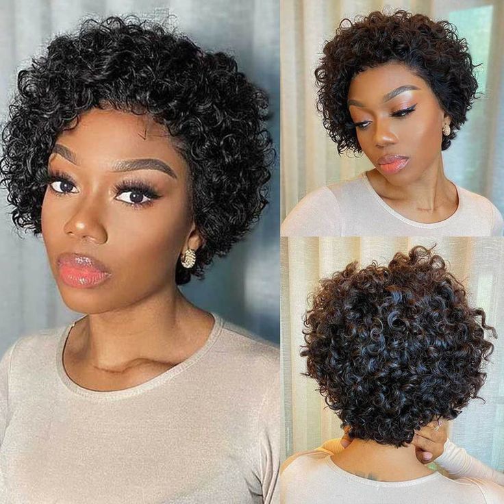 Short Curly Pixie Cut 13x4 HD Lace Bob Wig