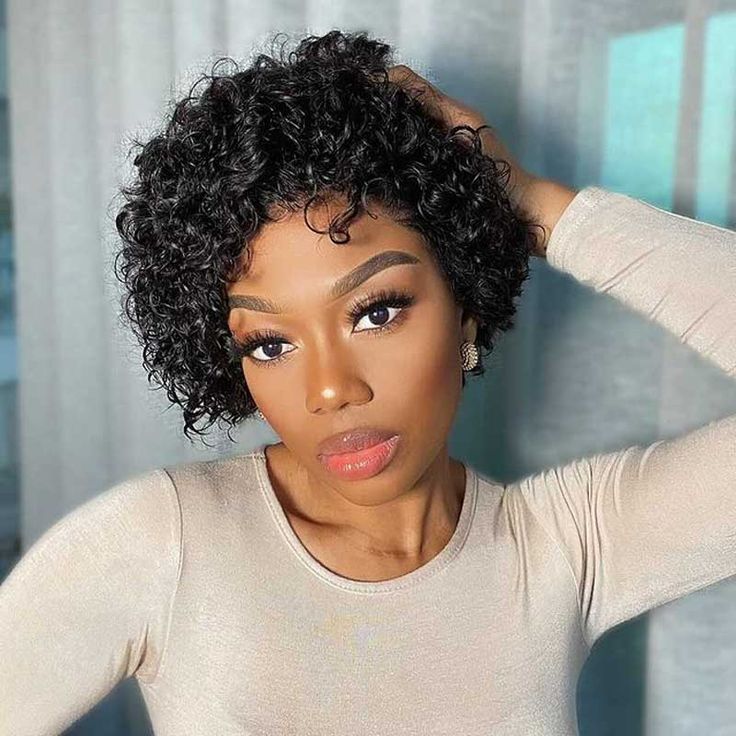 Short Curly Pixie Cut 13x4 HD Lace Bob Wig