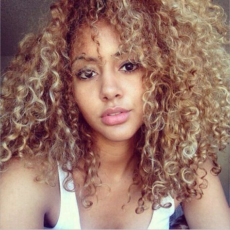 Highlight Honey Blonde Bouncy Curls 13x4 Transparent HD Lace Human Hair color