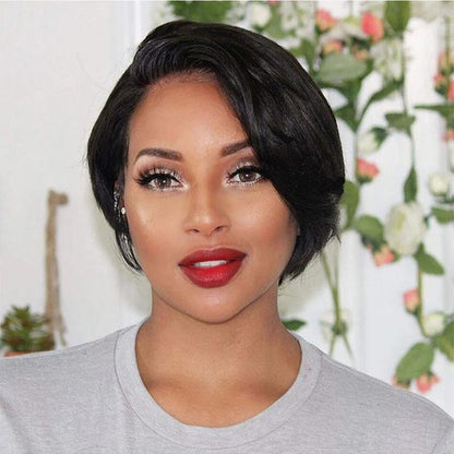 Short Pixie Cut 5x5 HD Lace Frontal Wavy Bob Wig