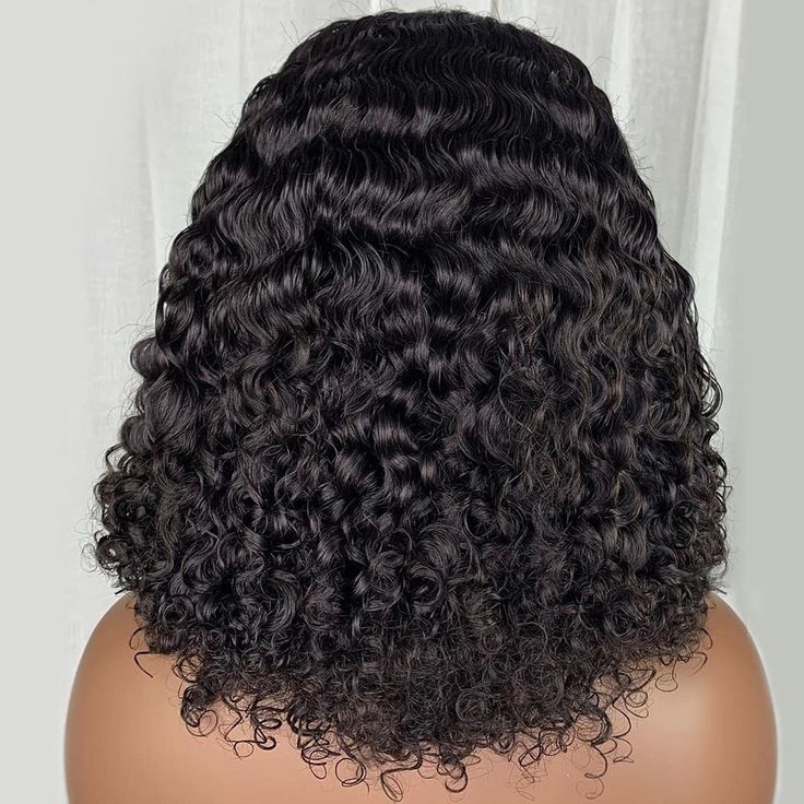 Short Deep Curly Bob Wig HD Lace 13x6