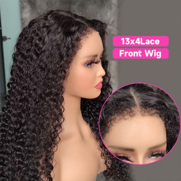 4C Edges Kinky Curly Undetectable Invisible Lace Wig