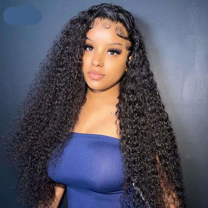 4C Edges Curly HD Lace Human Wig