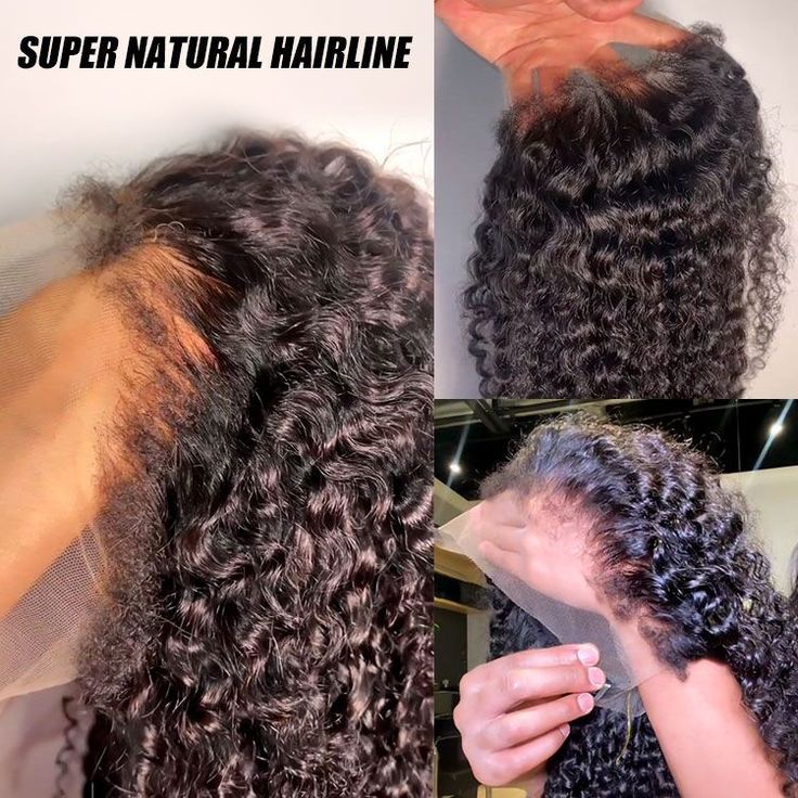 4C Edges Kinky Curly Undetectable Invisible Lace Wig