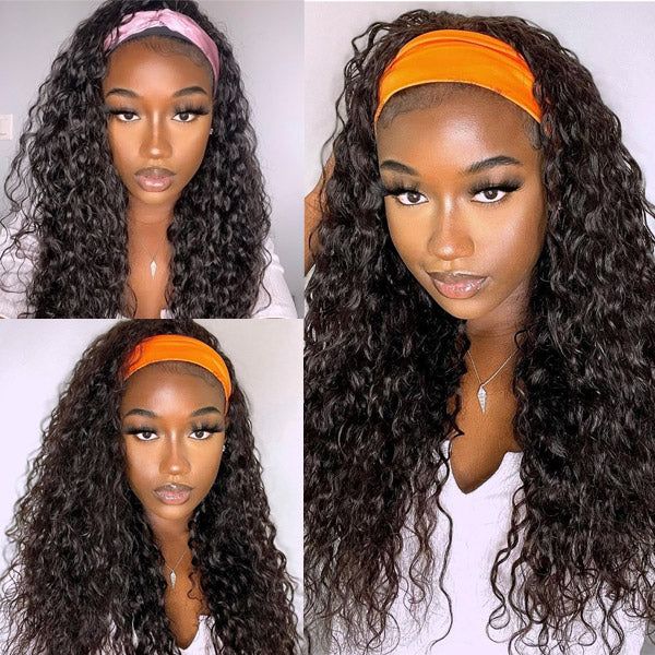 Curly Headband Wig Glueless