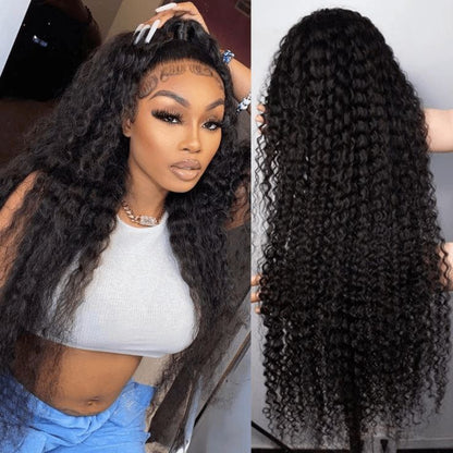 Curly Hair Pre-Plucked Virgin Human Hair Wig