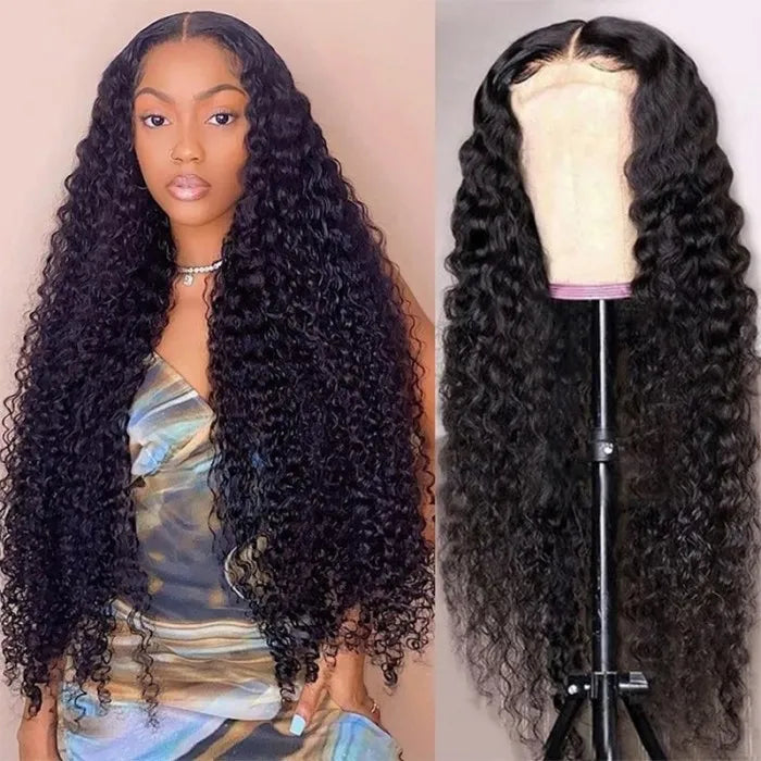 Melting Glueless Curly Undetectable Swiss HD Lace Closure Wig