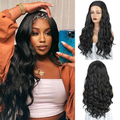 Body Wave Headband Human Glueless Wig