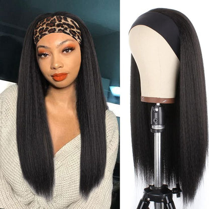 Kinky Straight Headband Wig Glueless