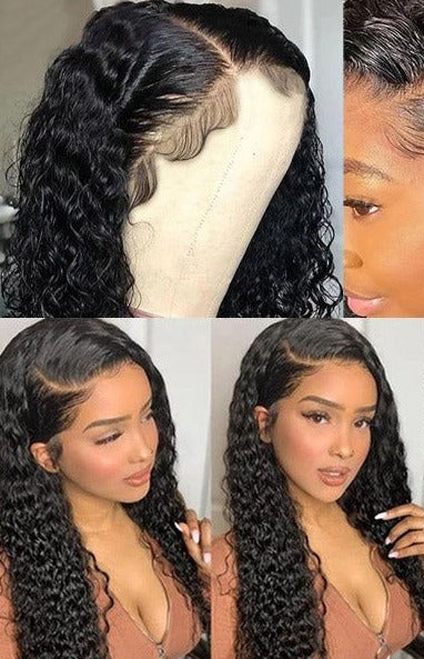 Malaysian Jerry Curly Transparent HD Lace Human Wig 13x6