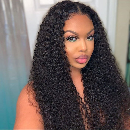 4C Edges Kinky Curly Undetectable Invisible Lace Wig