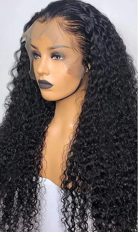 Jerry Curly Natural Hairline Pre Plucked  HD Lace