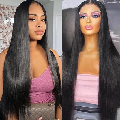 Straight 100% Virgin HD Full Lace Front Human Hair Wig