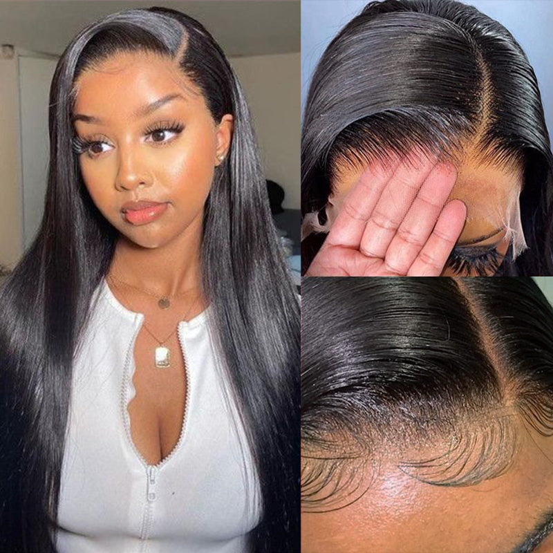 Straight 100% Virgin HD Full Lace Front Human Hair Wig