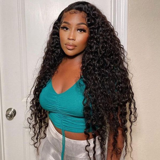 Melting Glueless Curly Undetectable Swiss HD Lace Closure Wig
